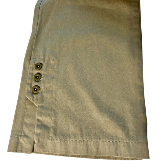 Moda International Cargo Flare Pants Low Rise Khaki Sz 4 TALL 90s Y2K - Picture 7 of 10